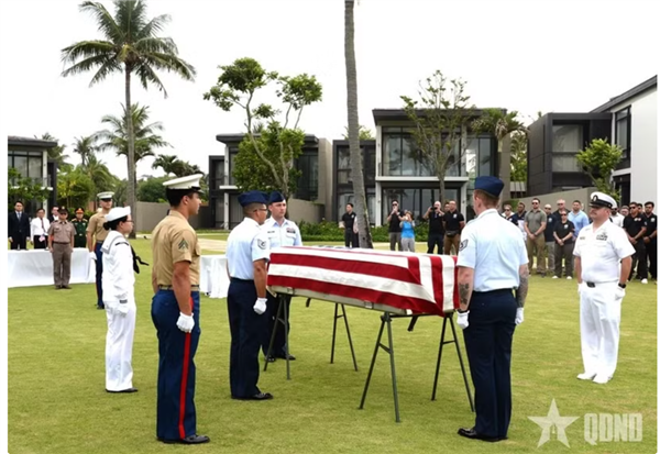 172e cérémonie de rapatriement des restes de militaires américains