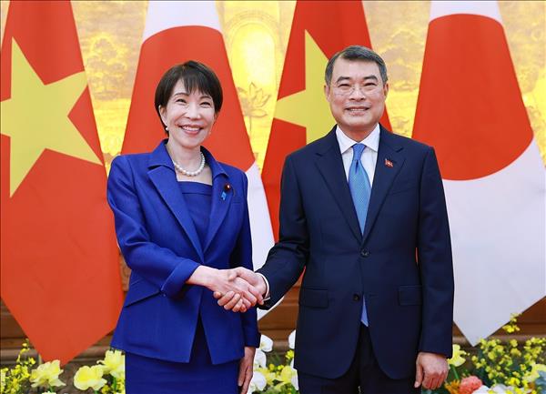 Thủ tướng Lê Minh Hưng hội đàm với Thủ tướng Nhật Bản Takaichi Sanae