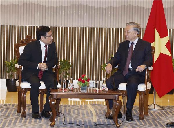 Le dirigeant To Lam encourage les investissements indiens au Vietnam