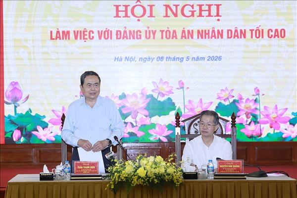 Chủ tịch Quốc hội Trần Thanh Mẫn: Nâng cao chất lượng, hiệu quả hoạt động xét xử của Tòa án các cấp