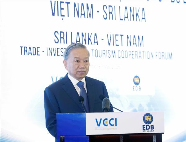 越共中央总书记、国家主席苏林出席越南—斯里兰卡贸易、投资与旅游合作论坛