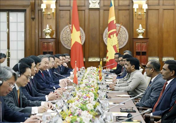 Tổng Bí thư, Chủ tịch nước Tô Lâm hội đàm với Tổng thống Sri Lanka