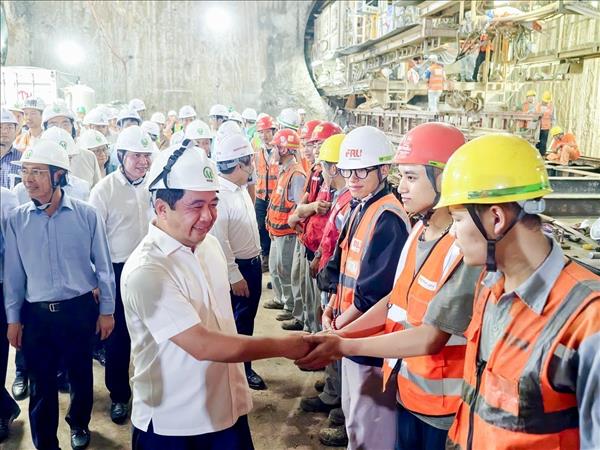 Bí thư Thành ủy Hà Nội kiểm tra vận hành Metro Nhổn - Ga Hà Nội