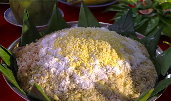 Cốm dẹp: Hạt ngọc trời thắt chặt tình phum sóc cuả người Khmer