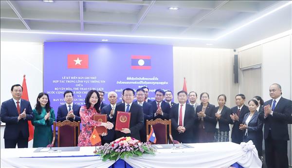 Lào đánh giá cao hợp tác với Việt Nam trong lĩnh vực thông tin – truyền thông