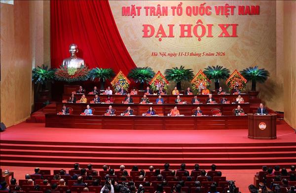 ពិធីបិទមហាសន្និបាតលើកទី១១ នៃរណសិរ្សមាតុភូមិវៀតណាម