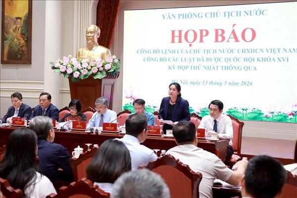 Công bố Lệnh của Chủ tịch nước về 9 luật được Quốc hội thông qua