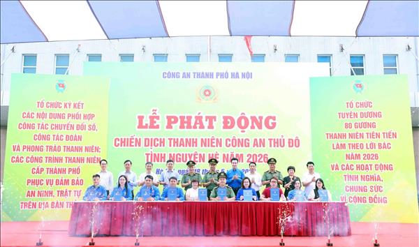 Thanh niên Công an Thủ đô thực hiện 3 liên kết trong hoạt động tình nguyện Hè 2026