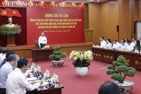 Tổng Bí thư, Chủ tịch nước Tô Lâm: Kiến tạo mô hình tăng trưởng mới, đưa Đồng Nai vượt khỏi giới hạn trung tâm công nghiệp truyền thống