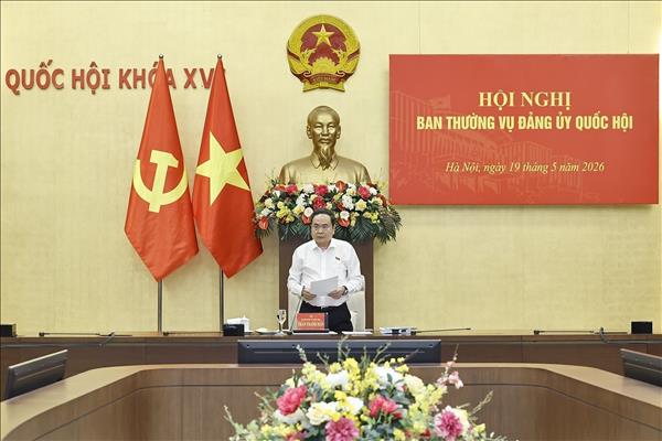 Chủ tịch Quốc hội Trần Thanh Mẫn chủ trì Hội nghị Ban Thường vụ Đảng ủy Quốc hội