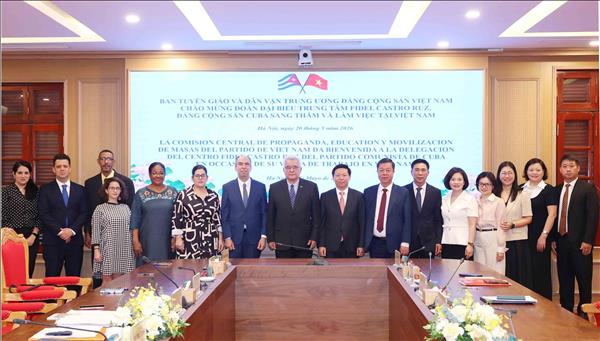 Vietnam y Cuba exploran nuevas vías de cooperación desde el legado de Ho Chi Minh y Fidel Castro