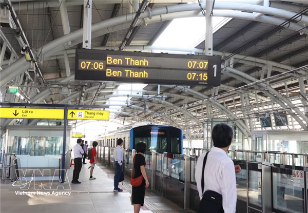 胡志明市滨城-仙泉地铁1号线爱心门票ATM机将于6月5日正式启用