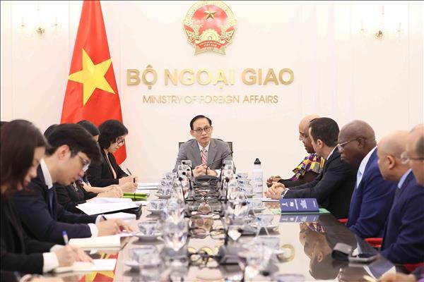 越南外交部长黎怀忠会见驻越非洲国家使节代表团