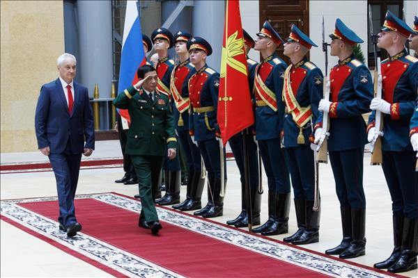 Церемония встречи генерала армии Фан Ван Зянга в России