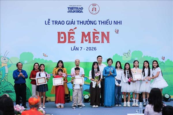 Giải thưởng Dế Mèn 2026: Lan tỏa khát vọng sáng tạo cho thiếu nhi