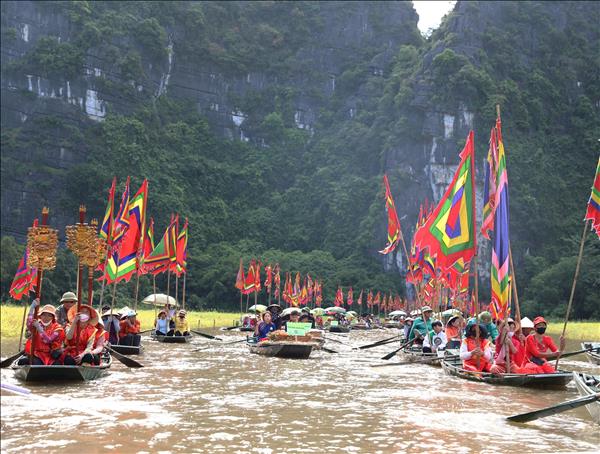 Lễ hội Sắc vàng Tam Cốc mang đậm bản sắc văn hóa nông nghiệp