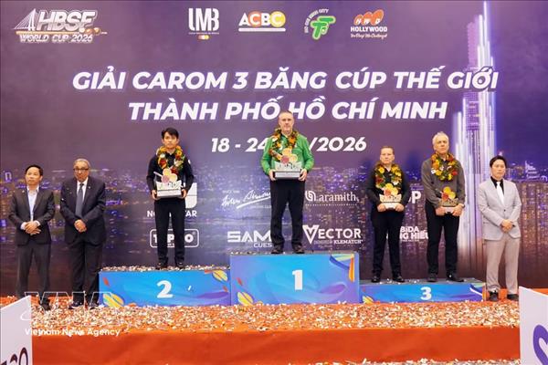 Clôture de la Coupe du monde de billard carambole à trois bandes 2026 à Ho Chi Minh-Ville