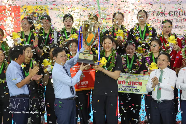 中国江苏女排全胜问鼎VTV9-平田国际杯