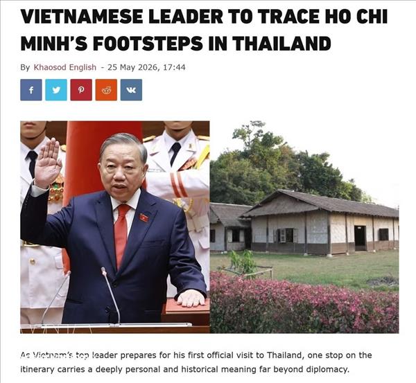 La presse thaïlandaise souligne la portée historique de la visite du haut dirigeant Tô Lâm à Udon Thani