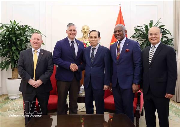 Le ministre des AE Le Hoai Trung reçoit des parlementaires américains