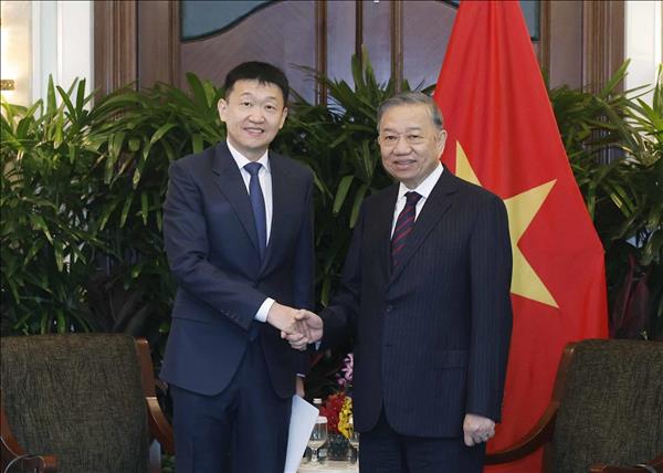Tổng Bí thư, Chủ tịch nước Tô Lâm tiếp lãnh đạo các doanh nghiệp và tổ chức tài chính lớn của Singapore