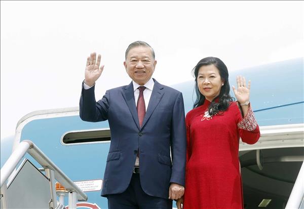 General Secretary and President To Lam arrives in Manila for state visit to Philippines