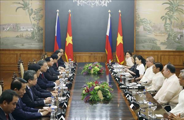 Tổng Bí thư, Chủ tịch nước Tô Lâm và Tổng thống Philippines hội đàm