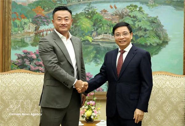 越南政府副总理阮文胜会见Bybit集团首席执行官