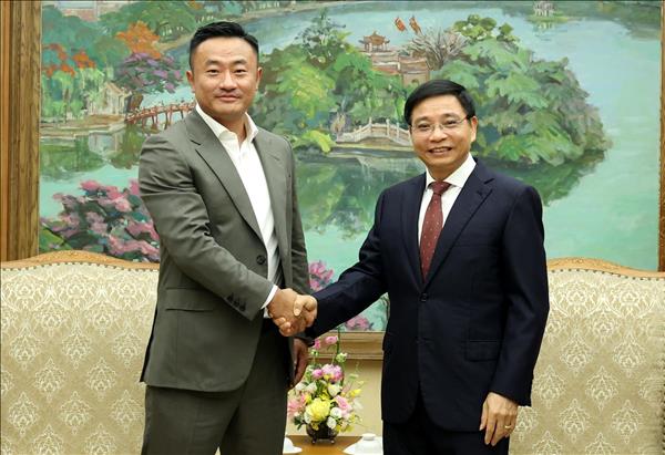 Phó Thủ tướng Nguyễn Văn Thắng tiếp Tổng Giám đốc điều hành Tập đoàn Bybit