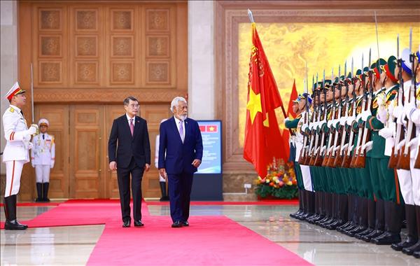 Thủ tướng Lê Minh Hưng chủ trì lễ đón chính thức Thủ tướng Timor-Leste