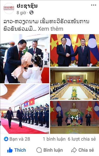 Việt Nam - Lào tăng cường thắt chặt quan hệ hợp tác