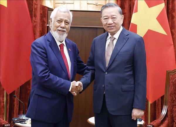 Top Vietnamese leader, Timor-Leste PM discuss expanding bilateral ties