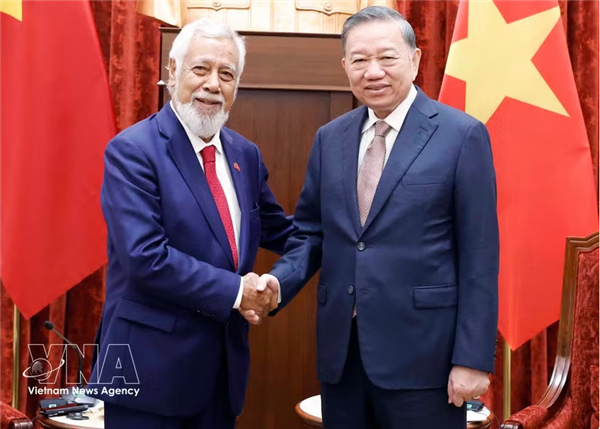 Le leader Tô Lâm reçoit le Premier ministre est-timorais Xanana Gusmão à Hanoi