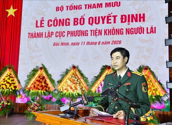 Thành lập Cục Phương tiện không người lái trực thuộc Bộ Tổng Tham mưu