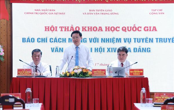 Báo chí cách mạng với nhiệm vụ tuyên truyền Văn kiện Đại hội XIV của Đảng