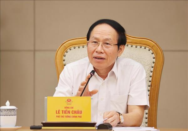 Phó Thủ tướng Lê Tiến Châu họp về dự thảo Đề án thí điểm đánh giá, chấm điểm trong công tác xây dựng pháp luật
