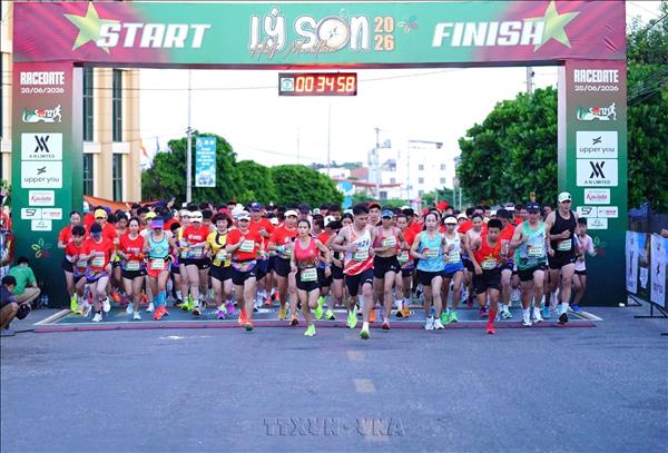 Gần 1.800 vận động viên tham gia Giải chạy Lý Sơn Half Marathon