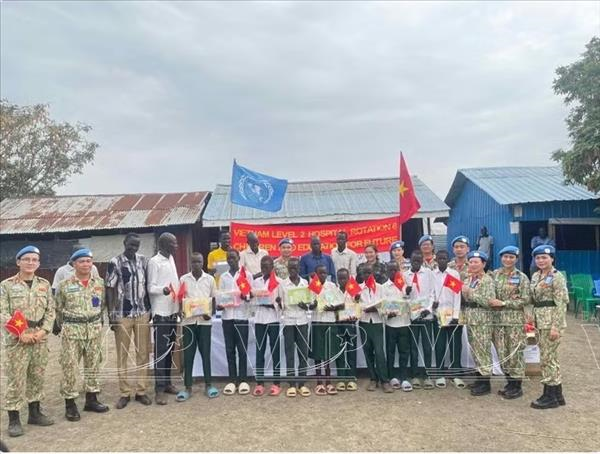 Au Soudan du Sud, lHôpital de campagne vietnamien n°7 honoré par les Nations Unies