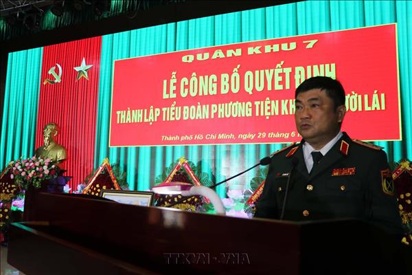 Quân khu 7 thành lập Tiểu đoàn Phương tiện không người lái
