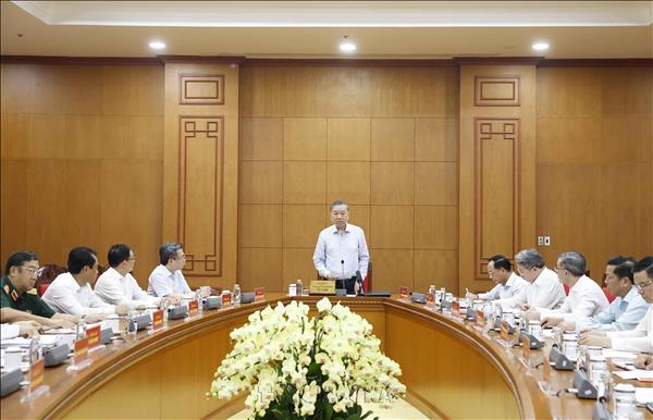 Tổng Bí thư, Chủ tịch nước Tô Lâm: Tạo nền căn bản để chuyển từ ứng phó thiên tai sang quản trị rủi ro thiên tai
