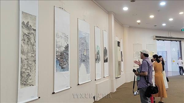 ASEAN travelling art exhibition opens in Hanoi