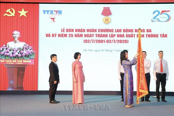 VNA Publishing House celebrates 25th anniversary, receives third-class Labour Order