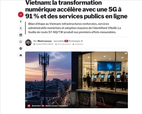 Báo Pháp đánh giá cao kết quả chuyển đổi số của Việt Nam