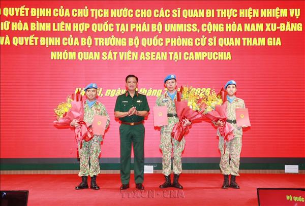 Lần đầu tiên có sĩ quan Quân đội Việt Nam đảm nhận vị trí cấp cao tại phái bộ gìn giữ hòa bình
