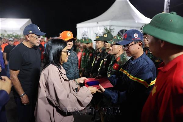 Venezuela vinh danh các đoàn cứu hộ quốc tế, gửi thư cảm ơn đến Tổng Bí thư, Chủ tịch nước Tô Lâm