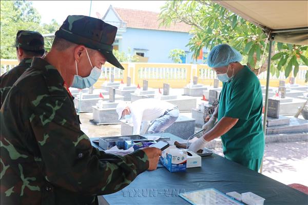 Lấy mẫu hơn 13.000 phần mộ liệt sĩ, thu nhận mẫu ADN thân nhân