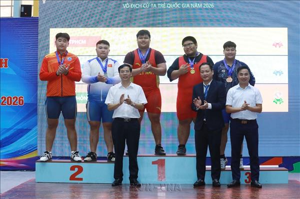 Giải Vô địch Cử tạ trẻ quốc gia: Thành phố Hà Nội nhất toàn đoàn