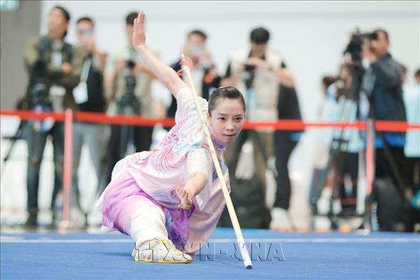 Vietnamese athlete Duong Thuy Vi wins first Taolu World Cup gold