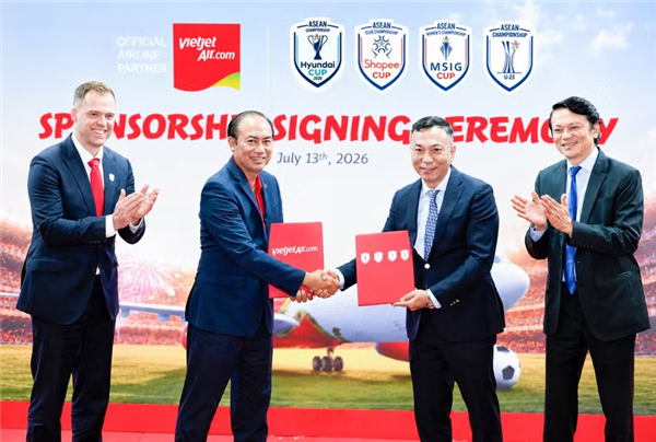 越捷航空与数字银行Vikki成为ASEAN United FC合作伙伴