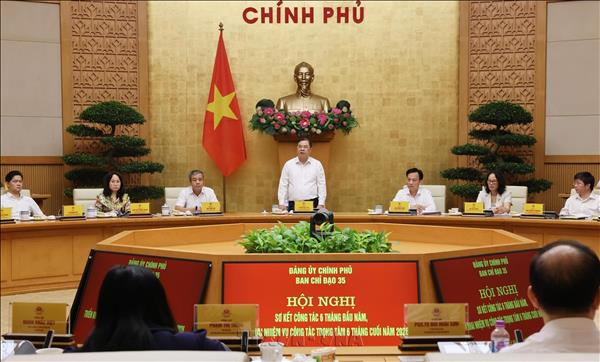 Ban Chỉ đạo 35 Đảng ủy Chính phủ triển khai nhiệm vụ công tác trọng tâm 6 tháng cuối năm